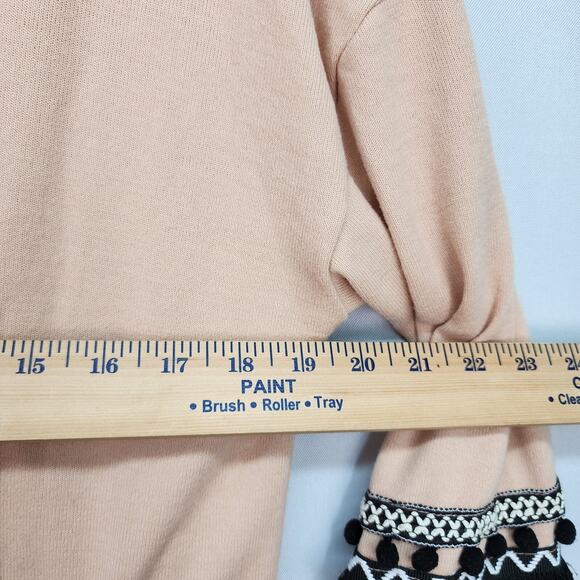 Hipster Row Women’s MEDIUM Pink Boho Duster Cardigan Sweater Open Front Long - Picture 8 of 15